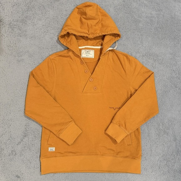 Kimes Ranch Tops - Kimes Ranch Hoodie Women's M Orange Long Sleeve Pullover Hoodie Sweatshirt